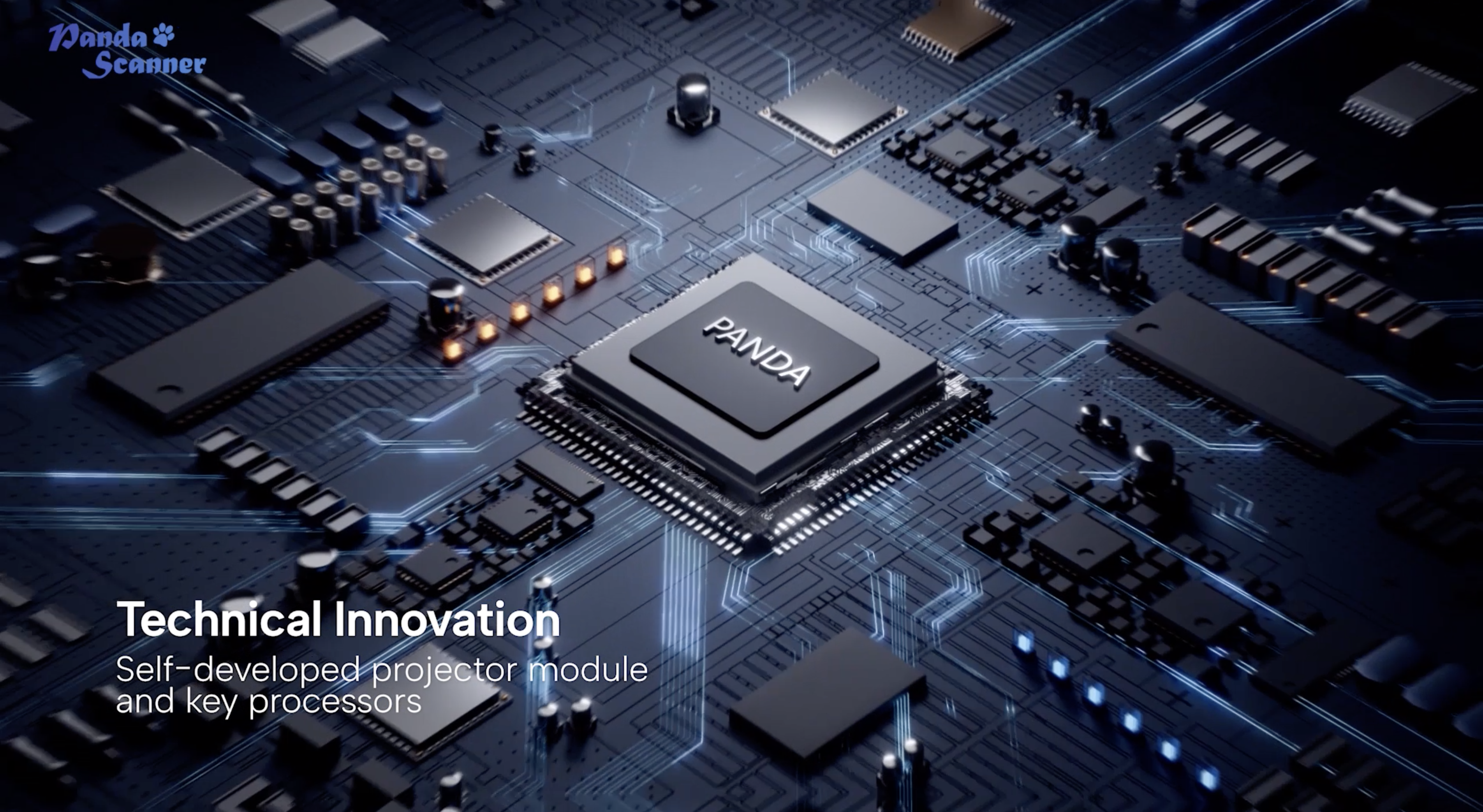 Innovation technologique de PANDA smart, module de projecteur et processeurs développés en interne